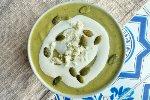 Creamy Roasted Poblano Soup
