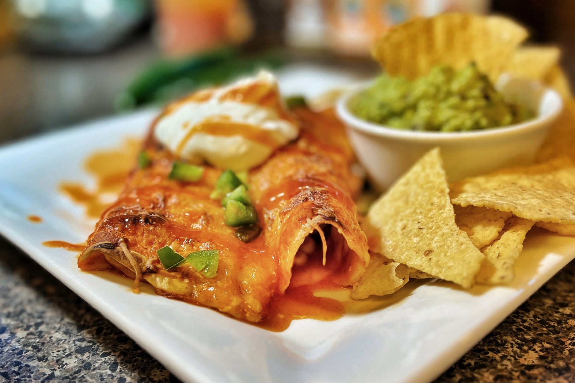 Cheesy Chicken Enchiladas