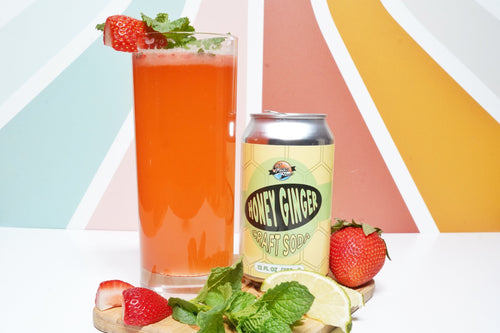 Strawberry Mint Ginger Fizz