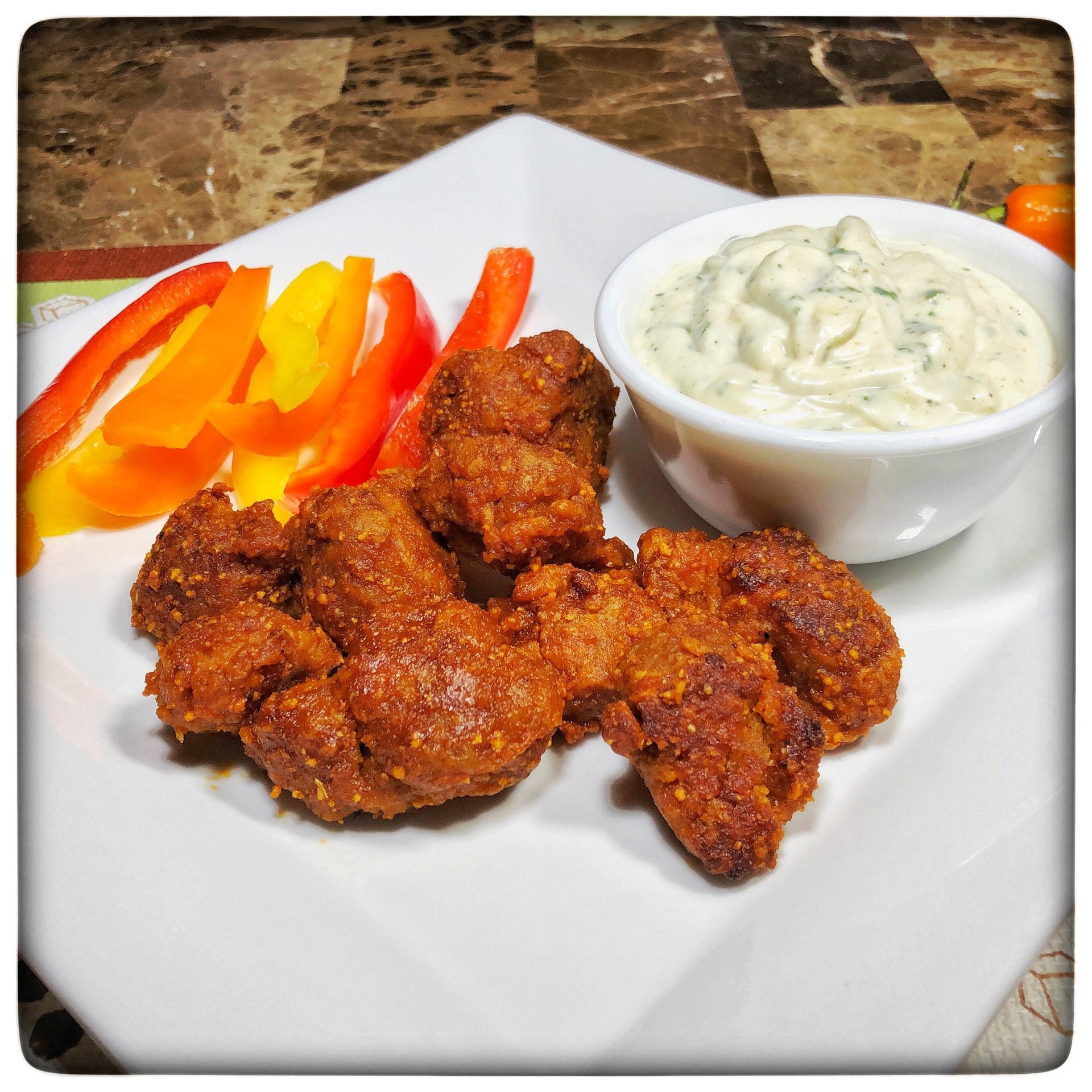 Spicy Honey Habanero Vegetarian Wings