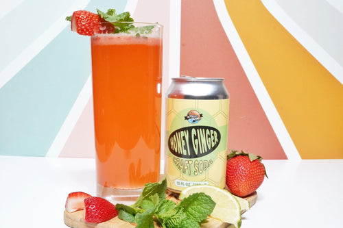 Strawberry Mint Ginger Fizz