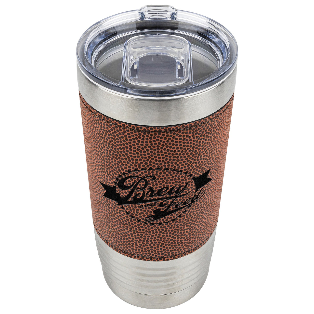 Brew and Feed Football Tumbler