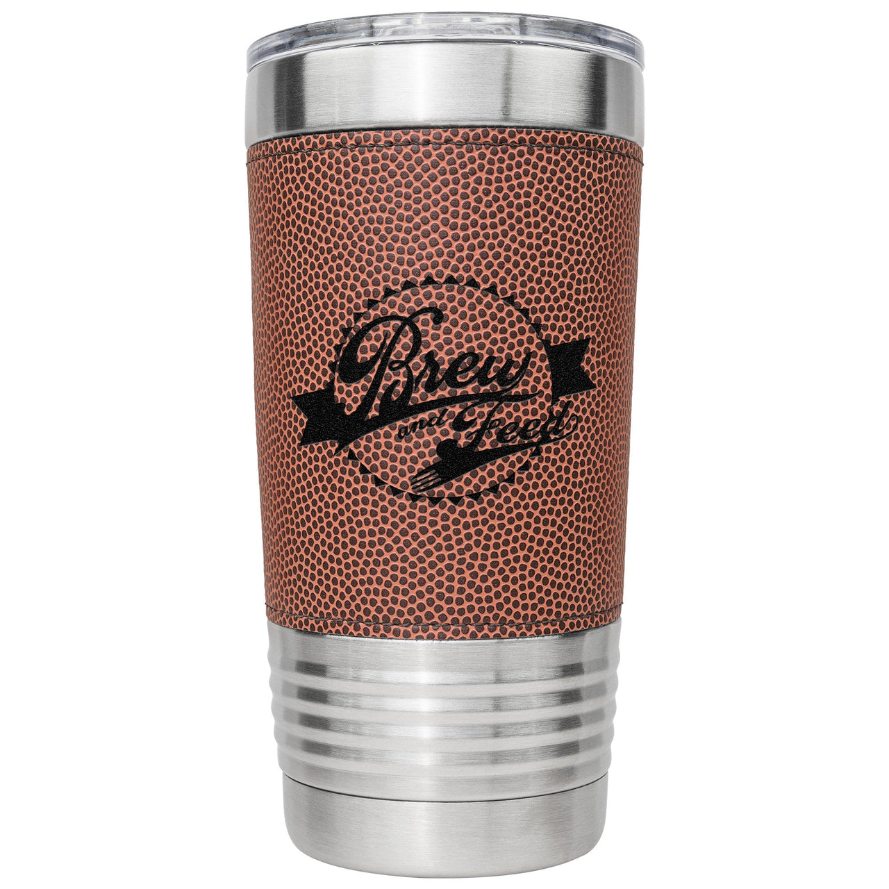 Brew and Feed Football Tumbler