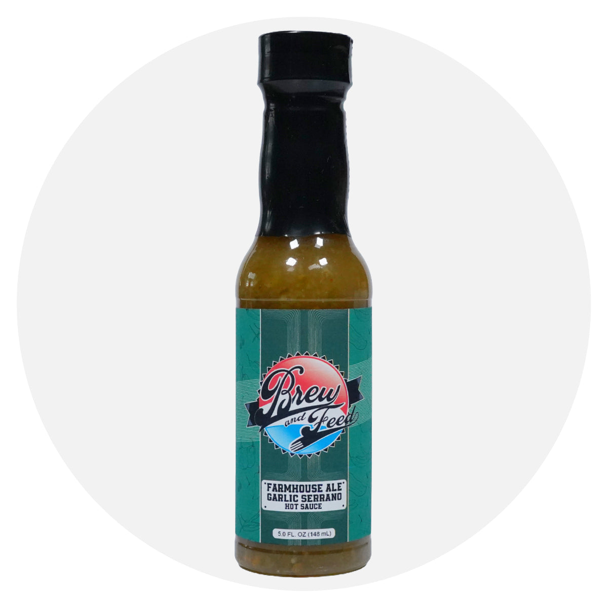 Farmhouse Ale Garlic Serrano Hot Sauce (5 oz)