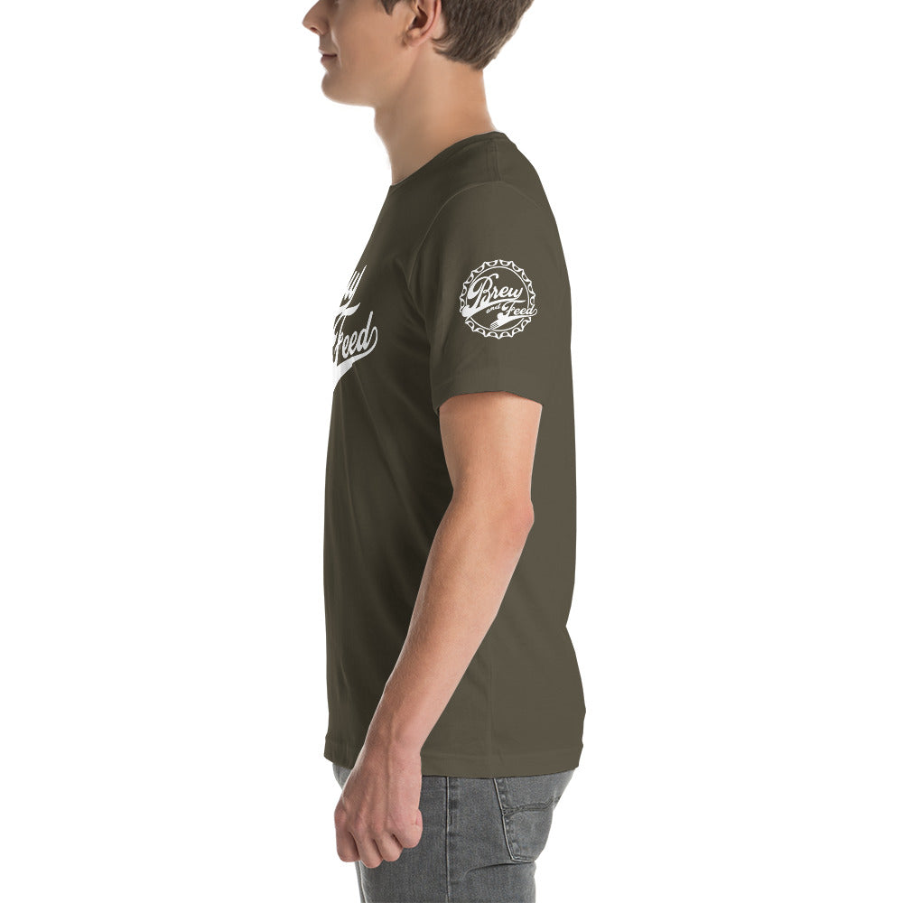 Brew and Feed Script Tee