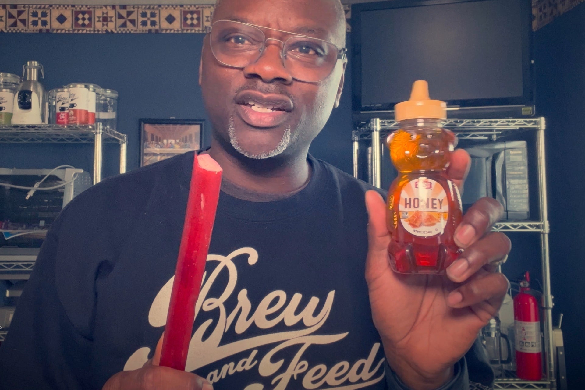 Pan Seared Honey Rhubarb Chicken