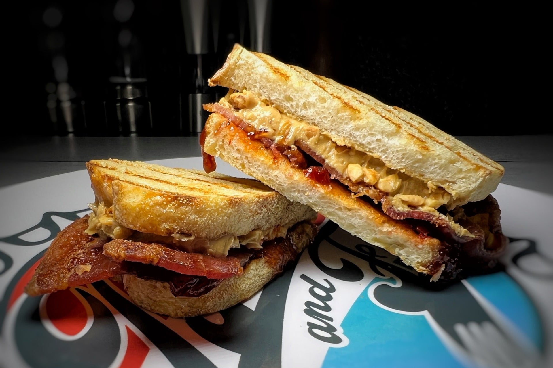 Toasted Peanut Butter & Jelly and Bacon