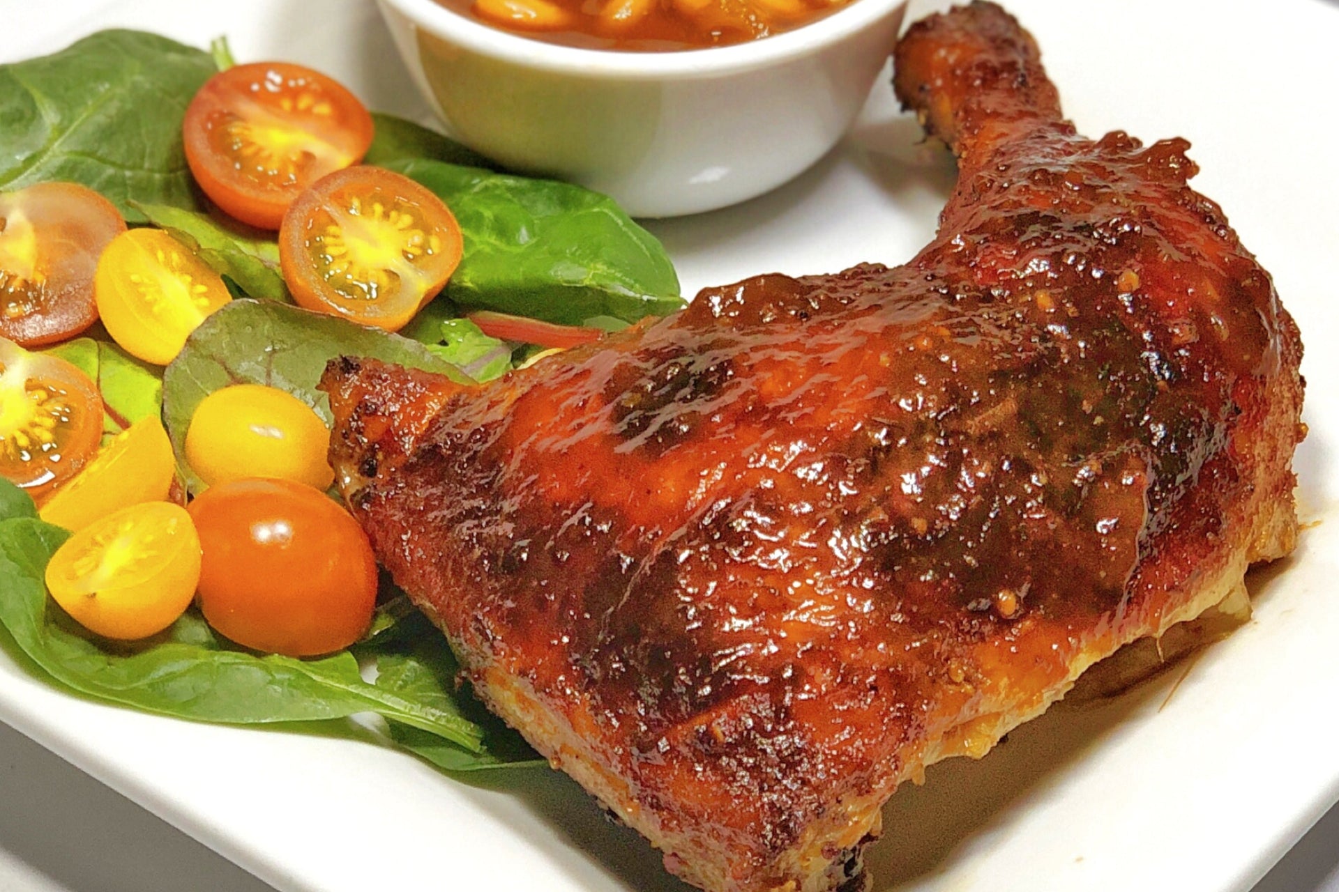 Smoky Molasses BBQ Chicken & Baked Beans