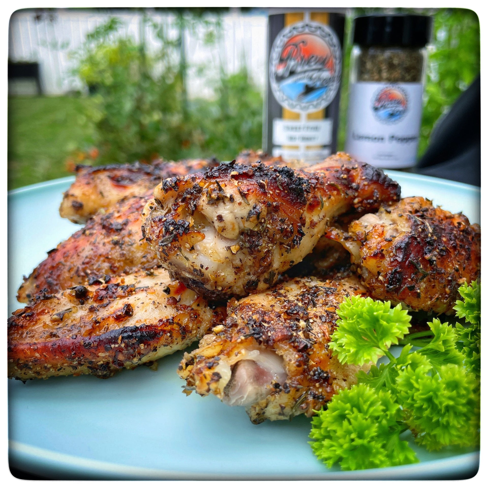 Baked Lemon Pepper & Honey Wings