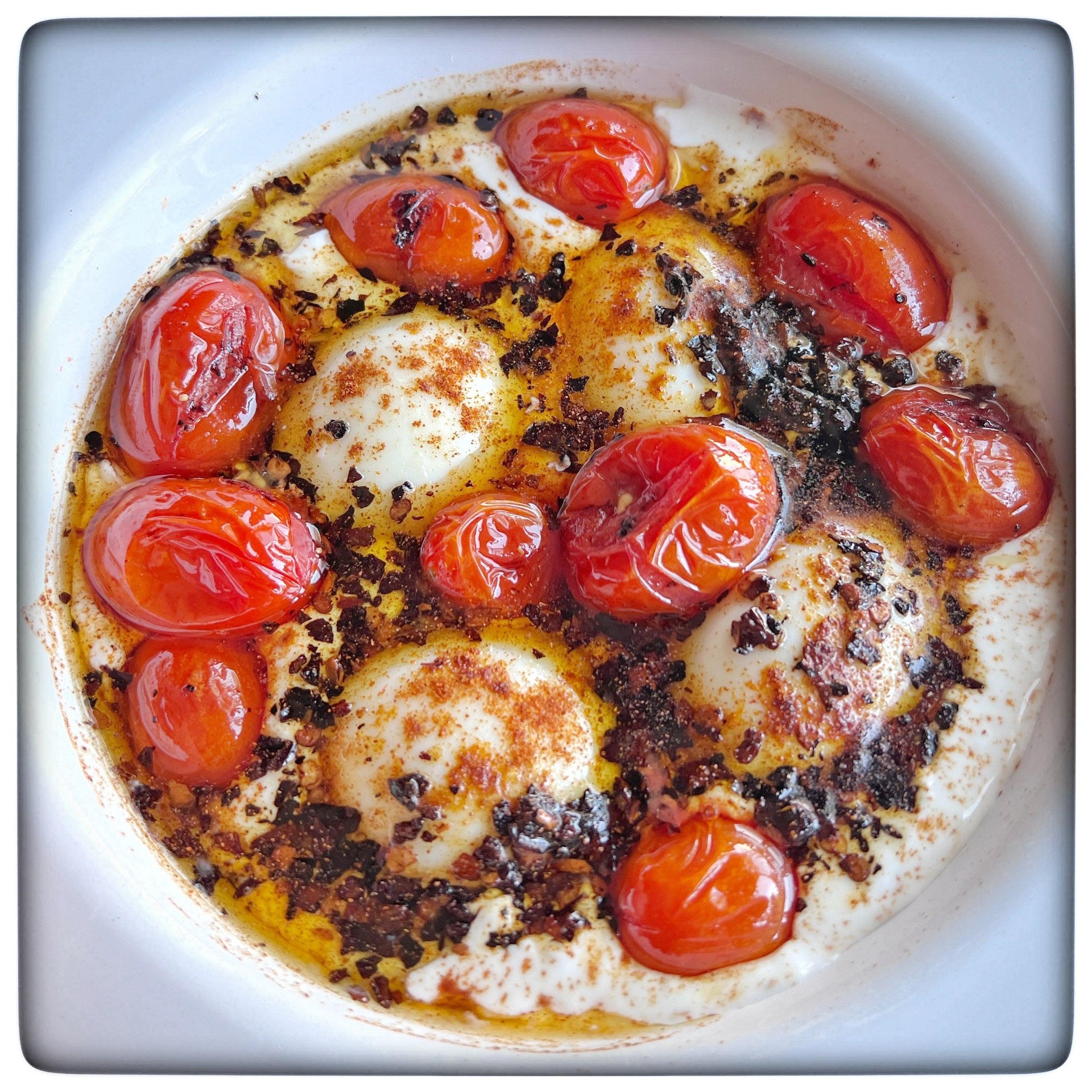 Turkish Cilibir: Eggs in Garlicky Yoghurt