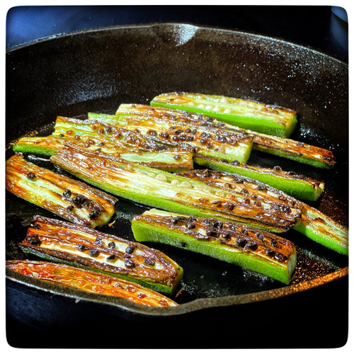 Pan Roasted Okra