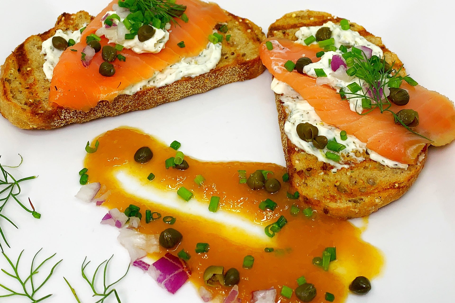 Smoked Salmon Toast