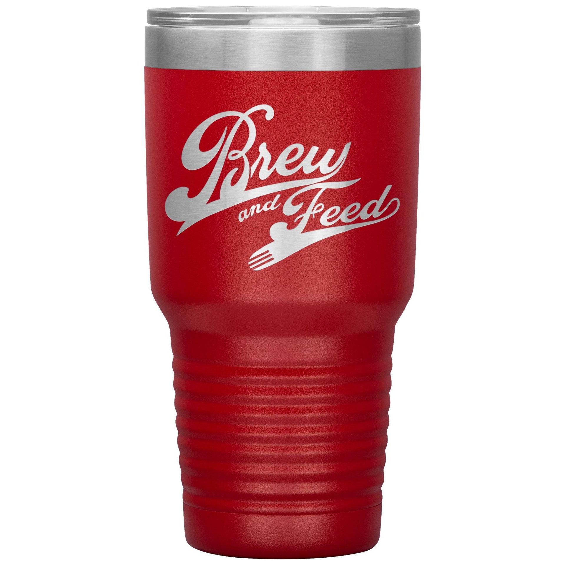 Brew and Feed 30 Ounce Vacuum Tumbler - Red