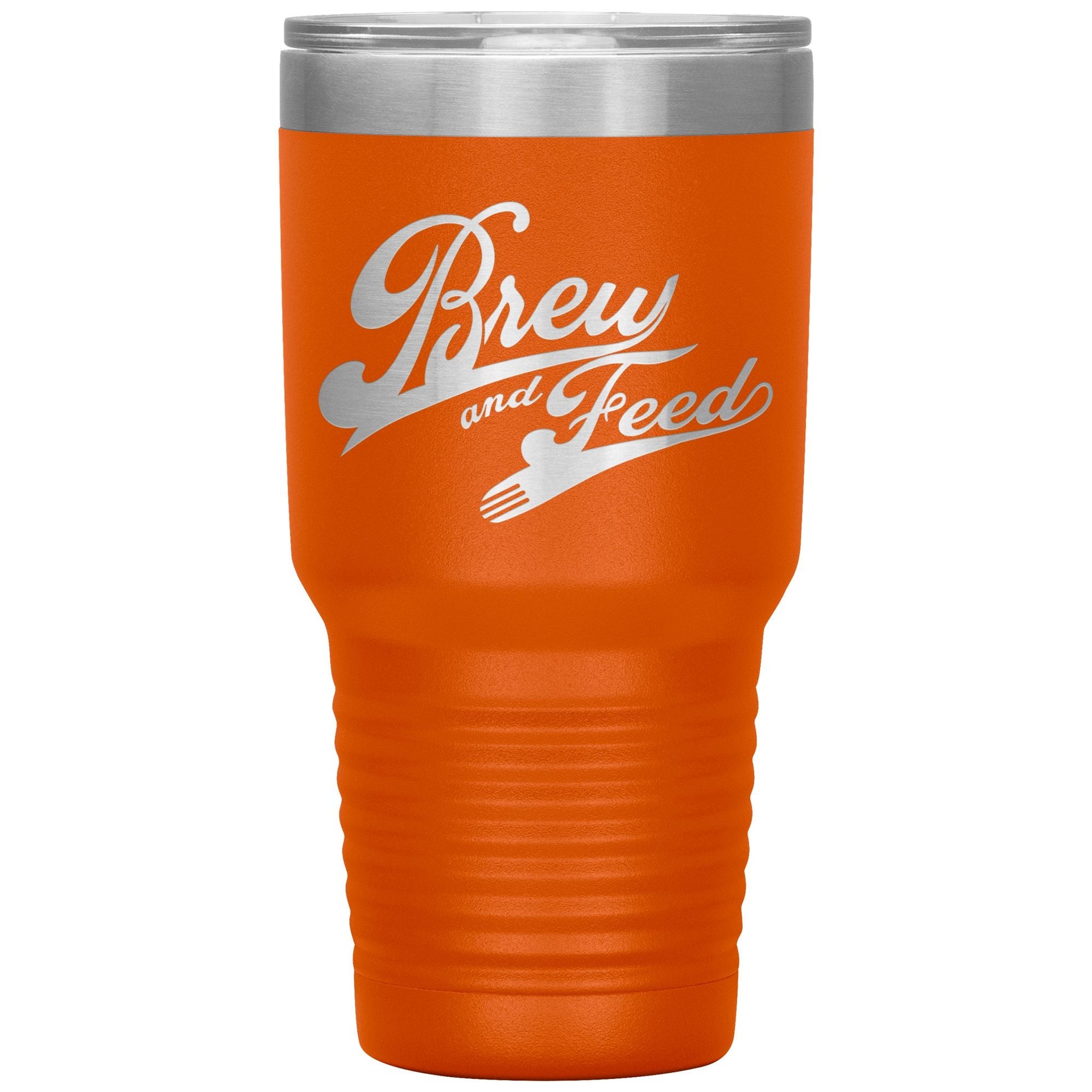 Brew and Feed 30 Ounce Vacuum Tumbler - Orange