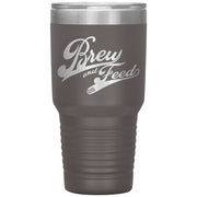 Brew and Feed 30 Ounce Vacuum Tumbler - Pewter