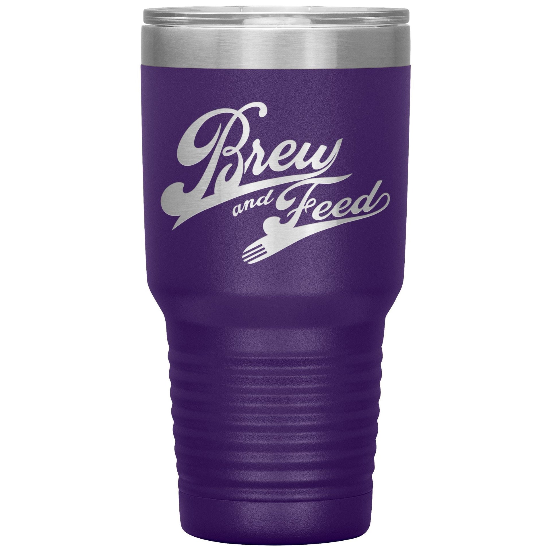 Brew and Feed 30 Ounce Vacuum Tumbler - Purple