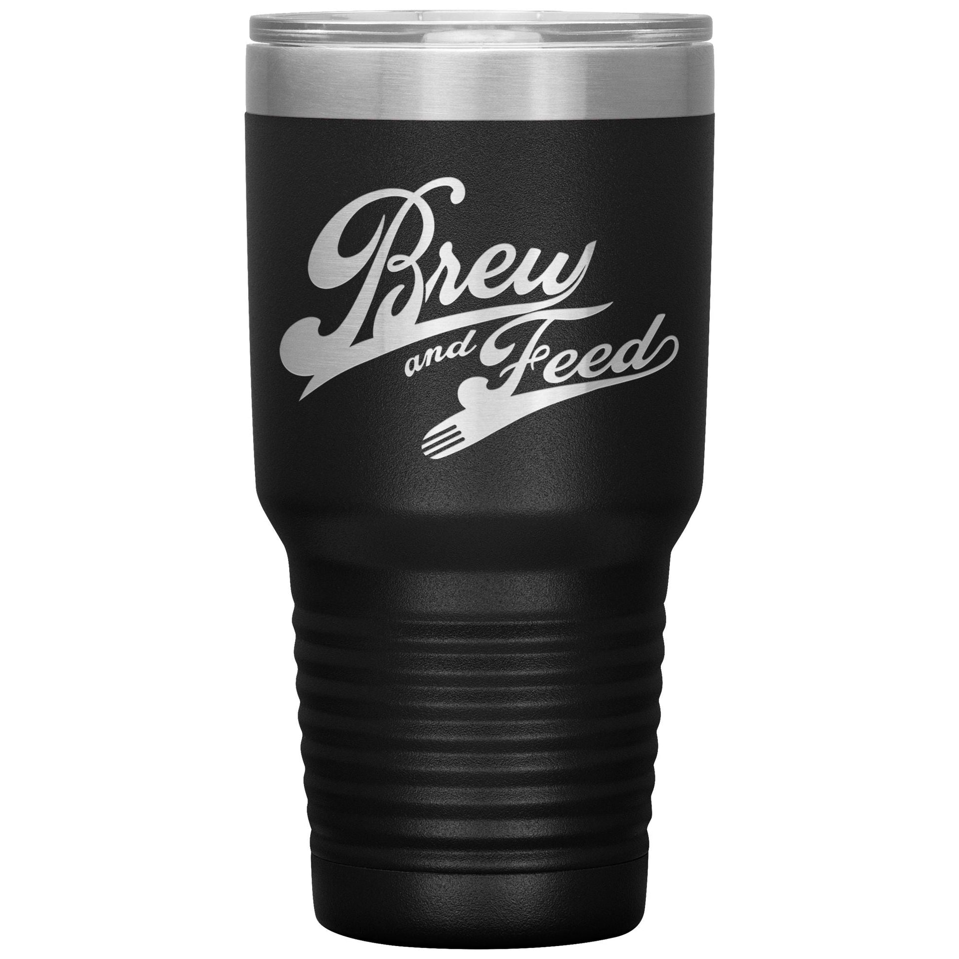 Brew and Feed 30 Ounce Vacuum Tumbler - Black