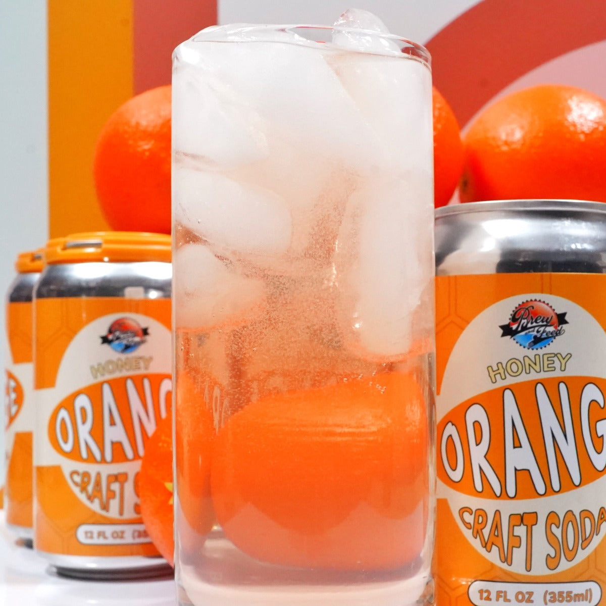 Honey Orange Craft Soda Pop 4pk