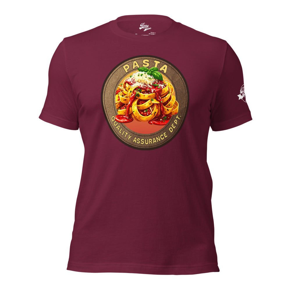 Pasta Quality Assurance Dept. Official T-Shirt
