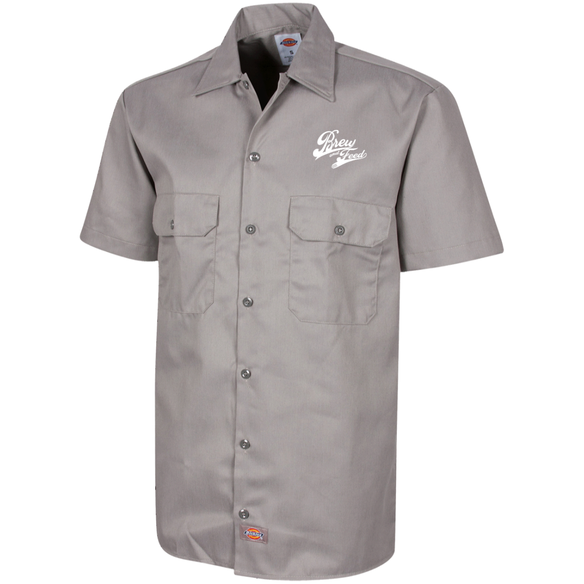 Brew and Feed Brewhouse Work Shirt - Silver Grey / S - Silver Grey / M - Silver Grey / L - Silver Grey / XL - Silver Grey / 2XL - Silver Grey / 3XL