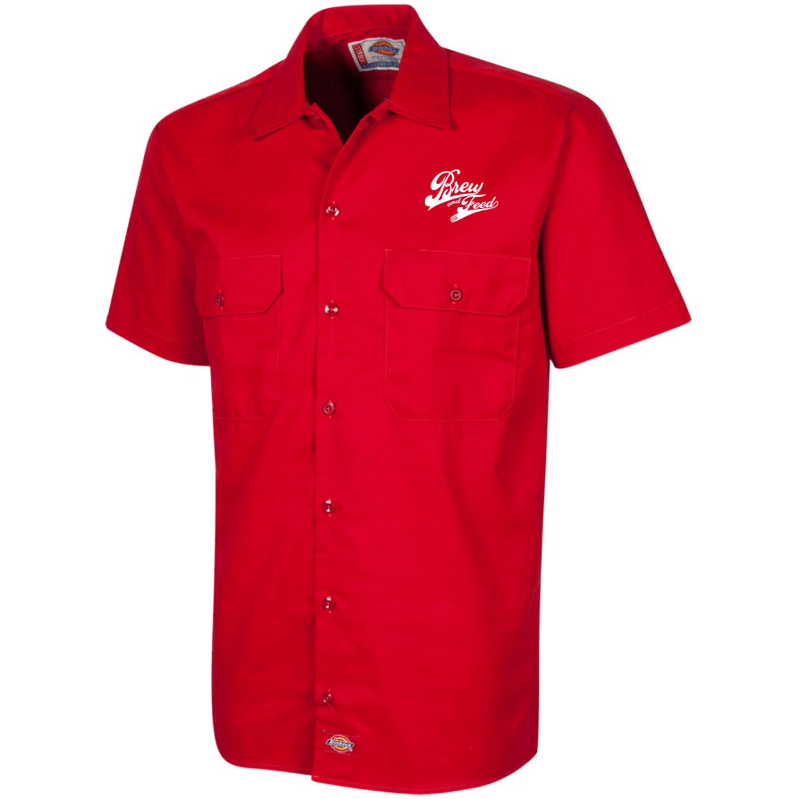 Brew and Feed Brewhouse Work Shirt - Red / S - Red / M - Red / L - Red / XL - Red / 2XL - Red / 3XL