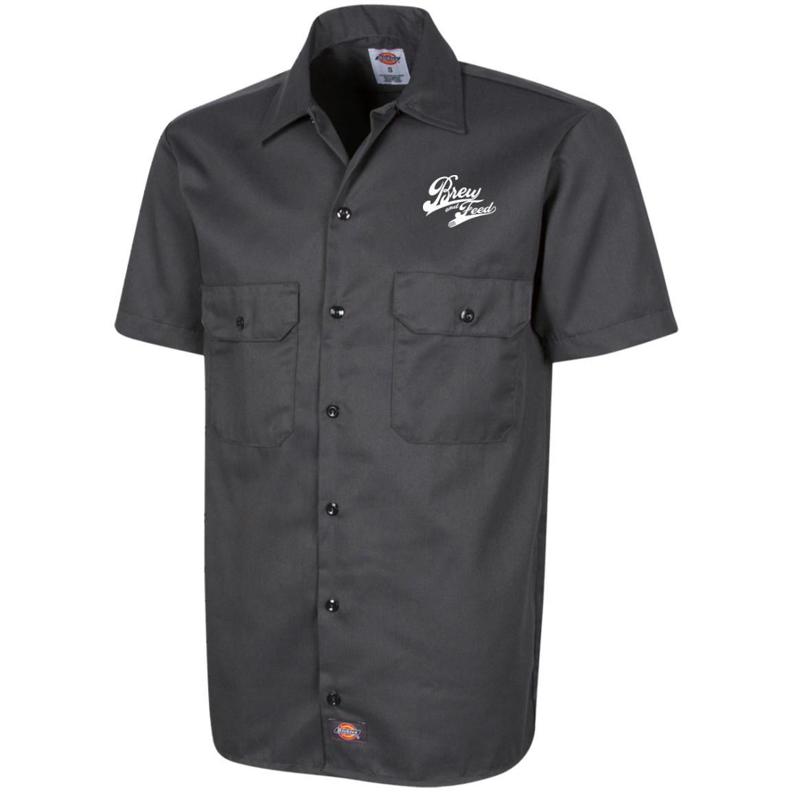 Brew and Feed Brewhouse Work Shirt - Charcoal / S - Charcoal / M - Charcoal / L - Charcoal / XL - Charcoal / 2XL - Charcoal / 3XL