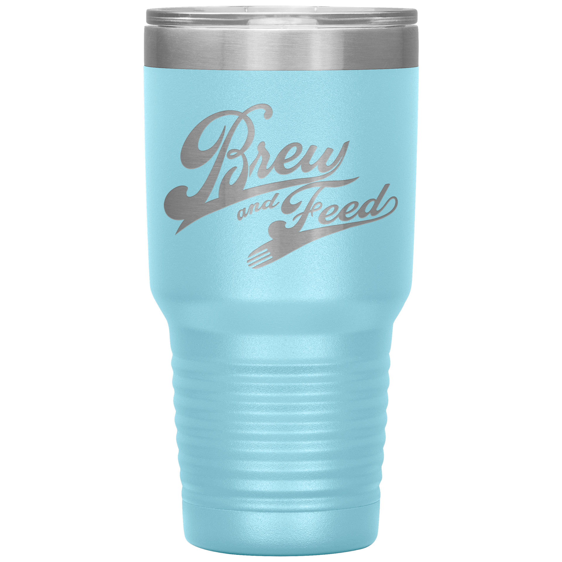 Brew and Feed 30 Ounce Vacuum Tumbler - Light Blue