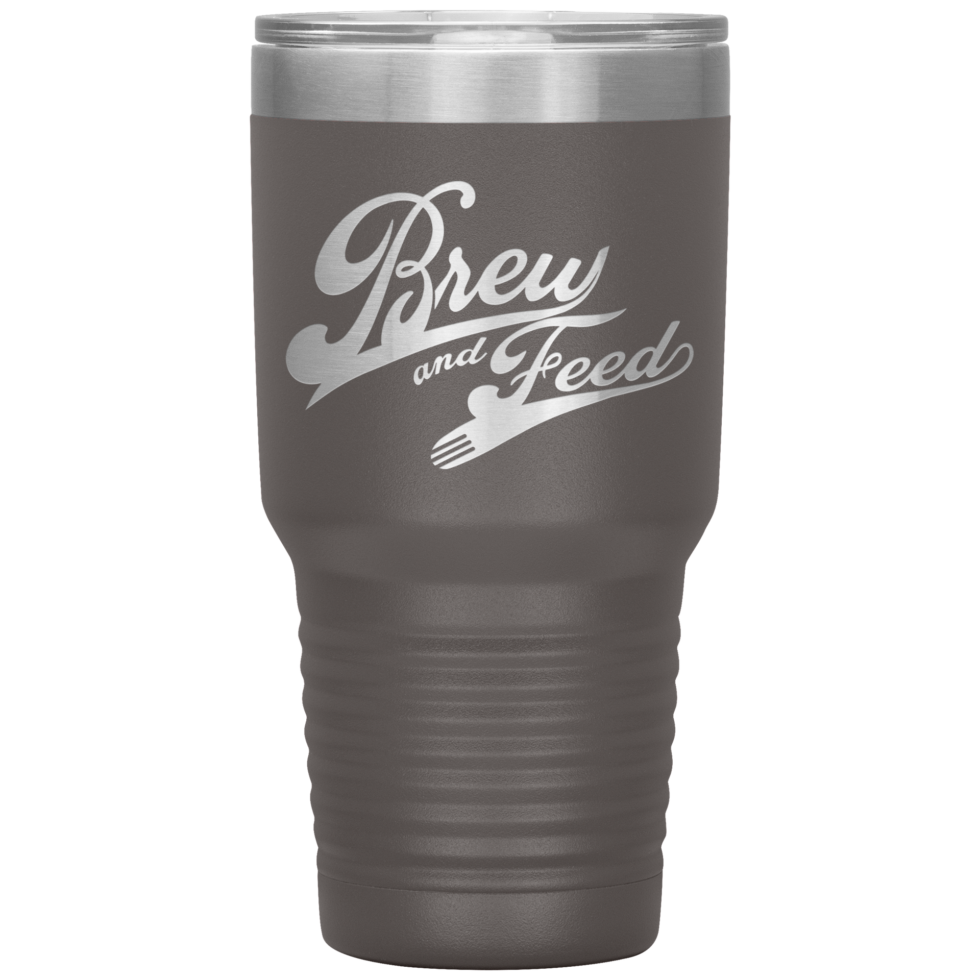 Brew and Feed 30 Ounce Vacuum Tumbler - Pewter