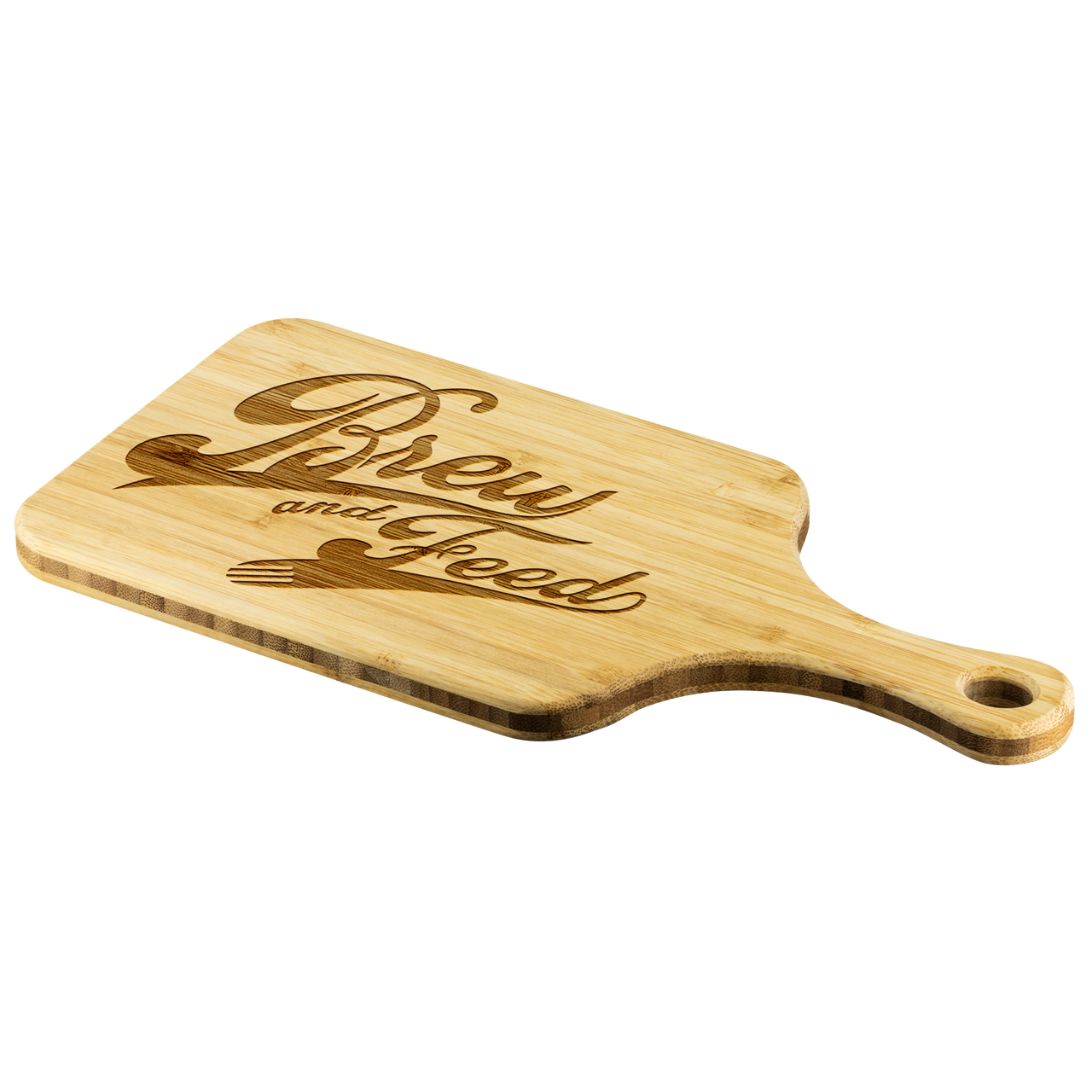 Brew and Feed Cutting and Charcuterie/Cheese Board With Handle