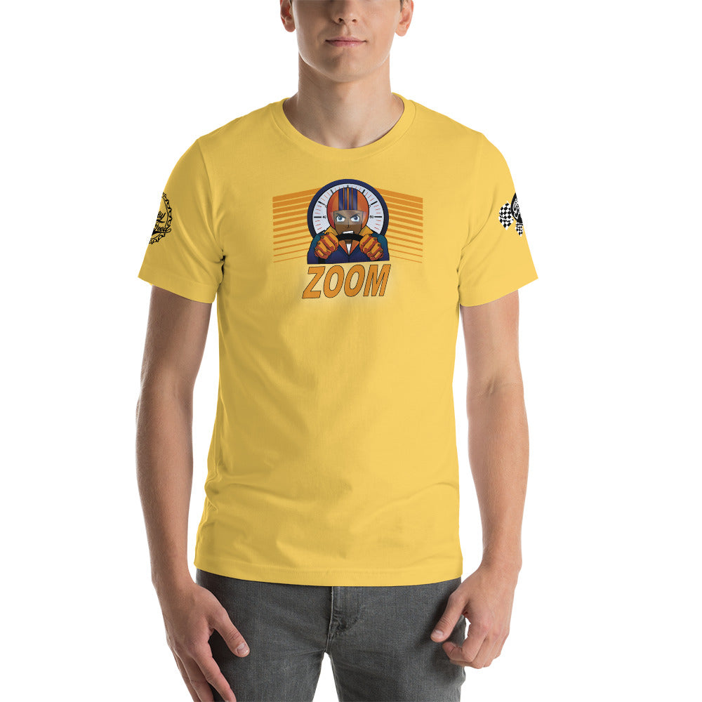 Zoom Short-Sleeve Unisex T-Shirt - Yellow / S - Yellow / M - Yellow / L - Yellow / XL - Yellow / 2XL - Yellow / 3XL - Yellow / 4XL